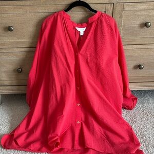 NWT! Lilly Pulitzer Swim Andrae Cover-Up Paradise Pucker Seersucker Size Small